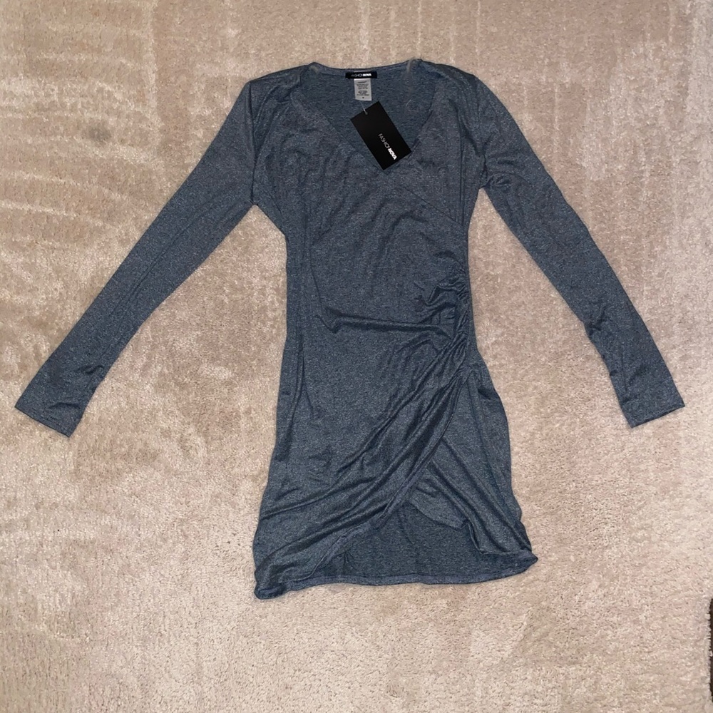 Gray Long Sleeve Dress (New)